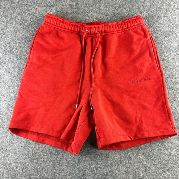 Nike Air Jordan Wordmark Heavyweight Red Fleece Shorts FJ0700-622 Men’s Size‎ L - Picture 1 of 10